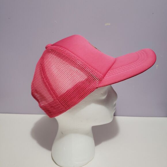 Cap Hat Pink Smiley Face Tricker Adjustable  Unisex - Picture 3 of 8